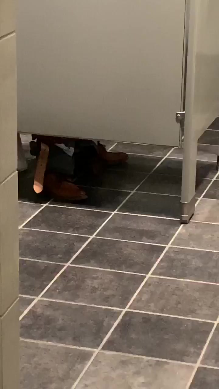 Public restroom jerking