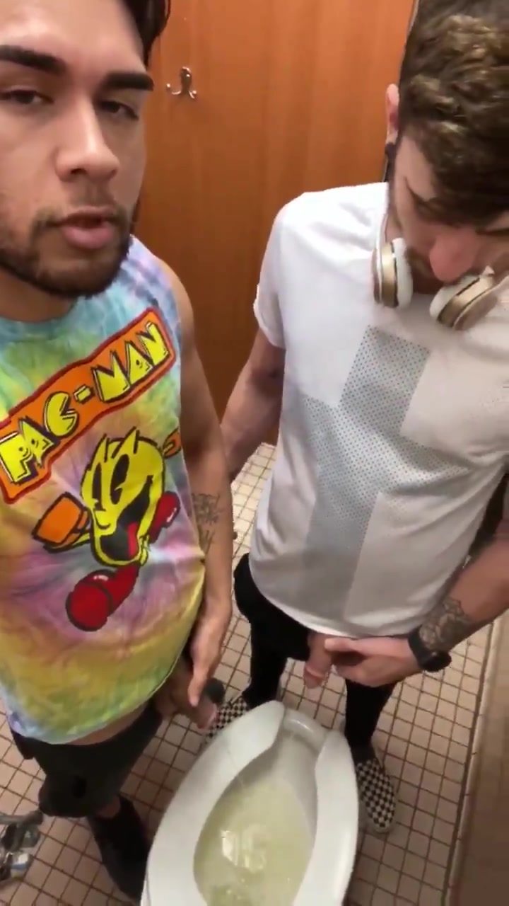 Two Guys Sharing a Piss