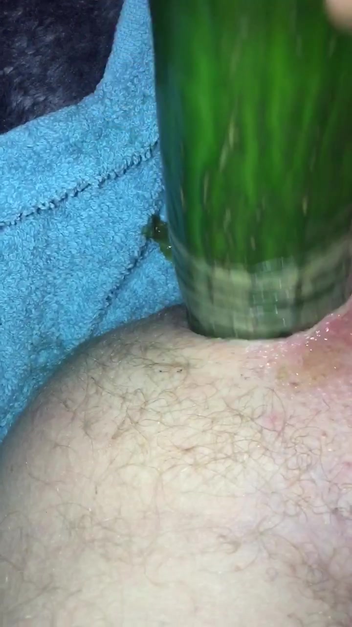 Fucking my ass with a cucumber - video 2