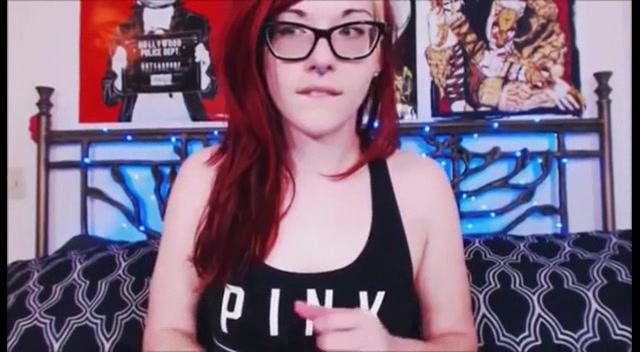 cute and sexy redhead with glasses passed gas