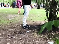 Pissing in the park - video 3