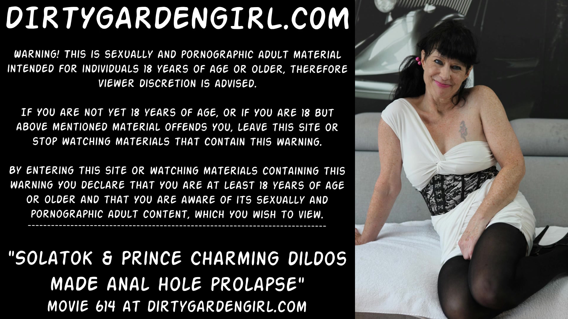 Solatok & Prince Charming extreme dildos made Dirtygardengirl anal hole pro
