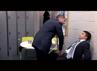 Boss gets banged in the break room