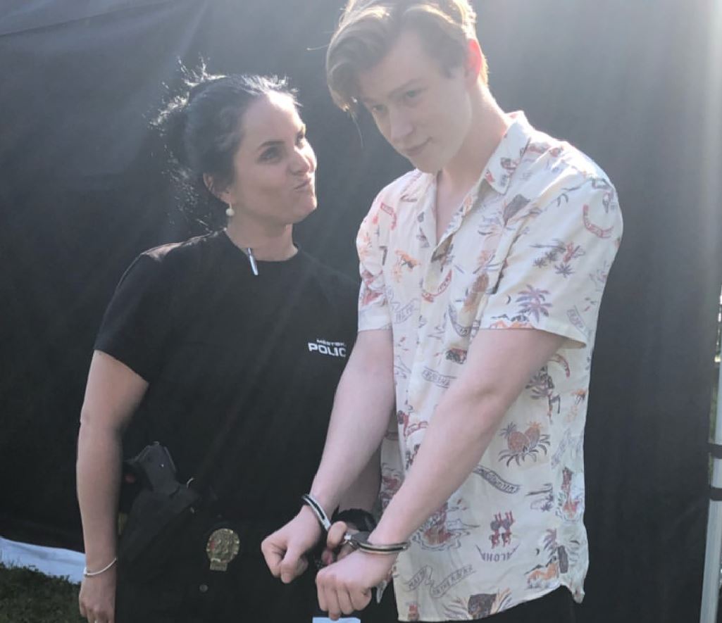 Handcuffed for the first time