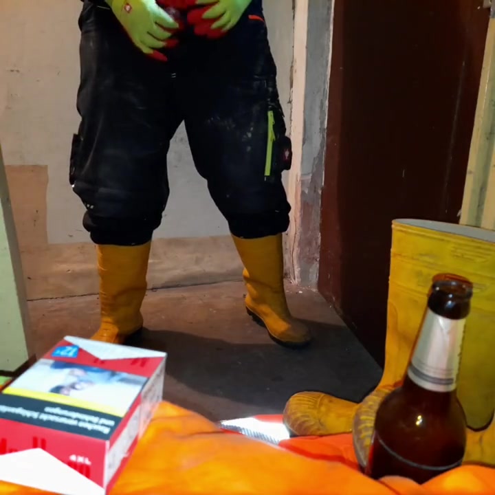 Construction guy blows - video 2
