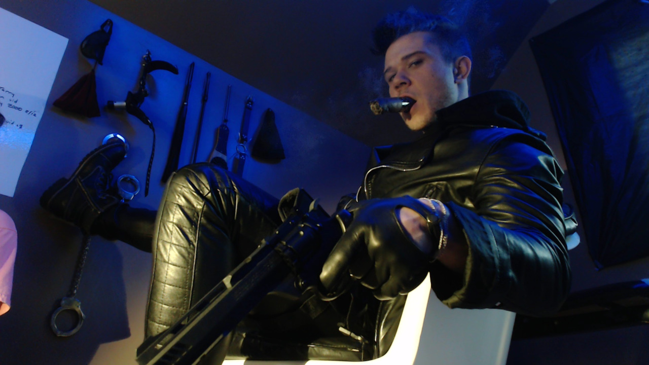 Young leather Dominant Stud