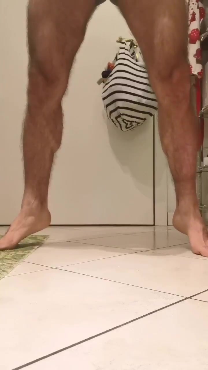 Bathroom wank and cum - video 2