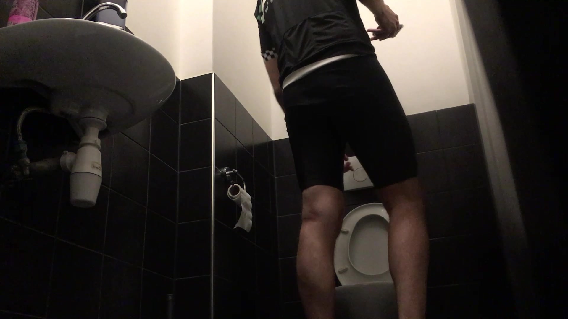 Spying on 2 guys pissing at work. 