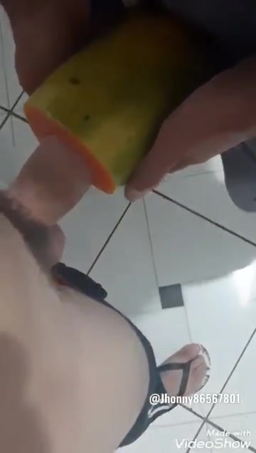 Fucking a papaya