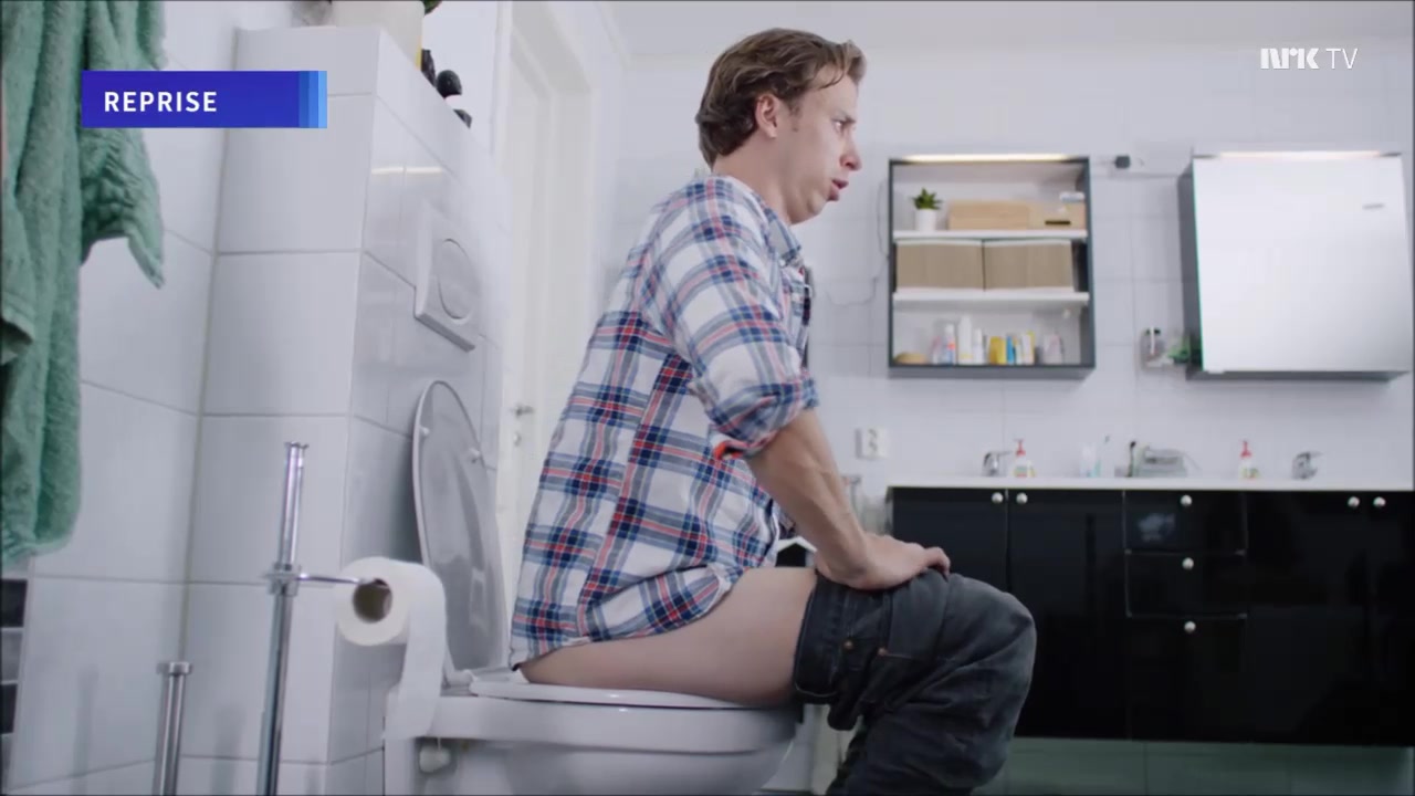 Toilet shit scene comedy