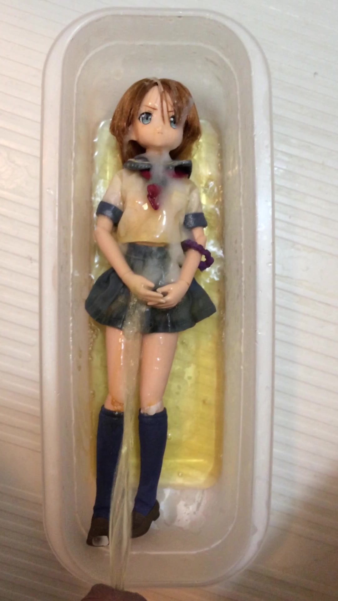 pissing 1/6 anime doll 1st play
