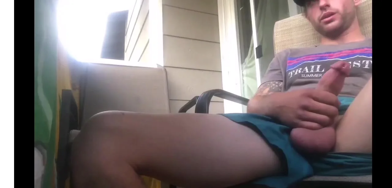 Boy Smoking And Jerking Outside ThisVidcom