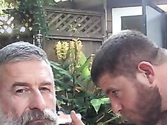 Smoking Daddy Gets a Beard Trim 2/3