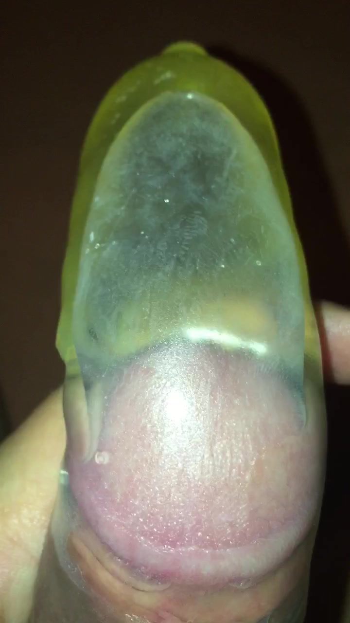 Pissing into the condom