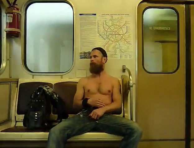 Pinupfiles hairy subway jerking off