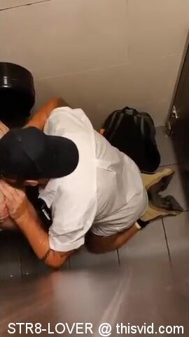 gay rimming and blow job in stall (spy cam)