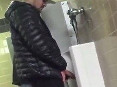 Huge cock at the urinals