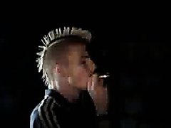 Dean the mohican smoking lad