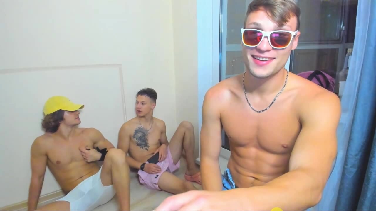 three sexy russian bros on cam 5