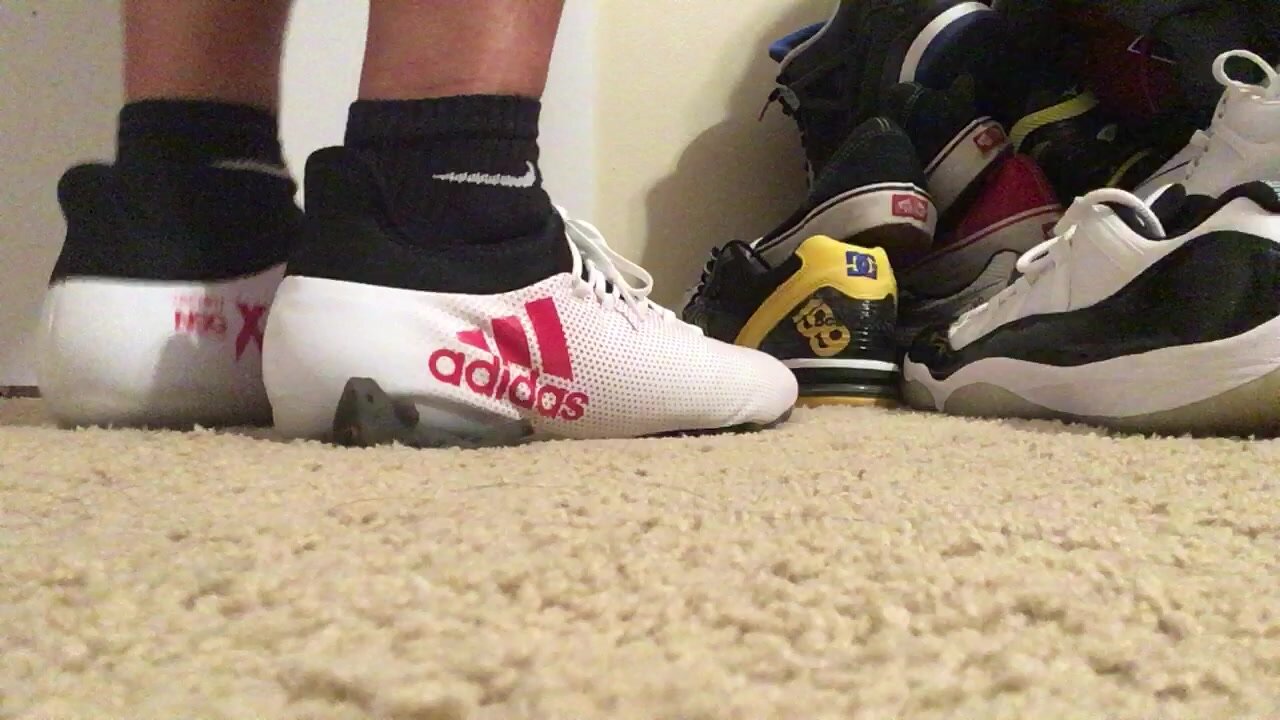 Got some new Adidas soccer ... and had to do some crushing