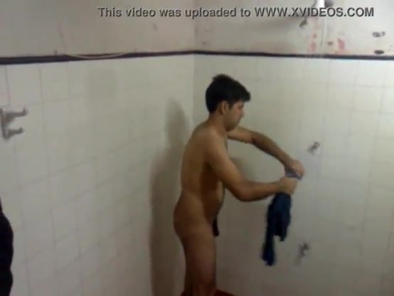 filming a friend in the shower