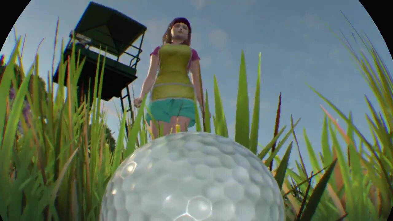 Golf game Unaware Giantess