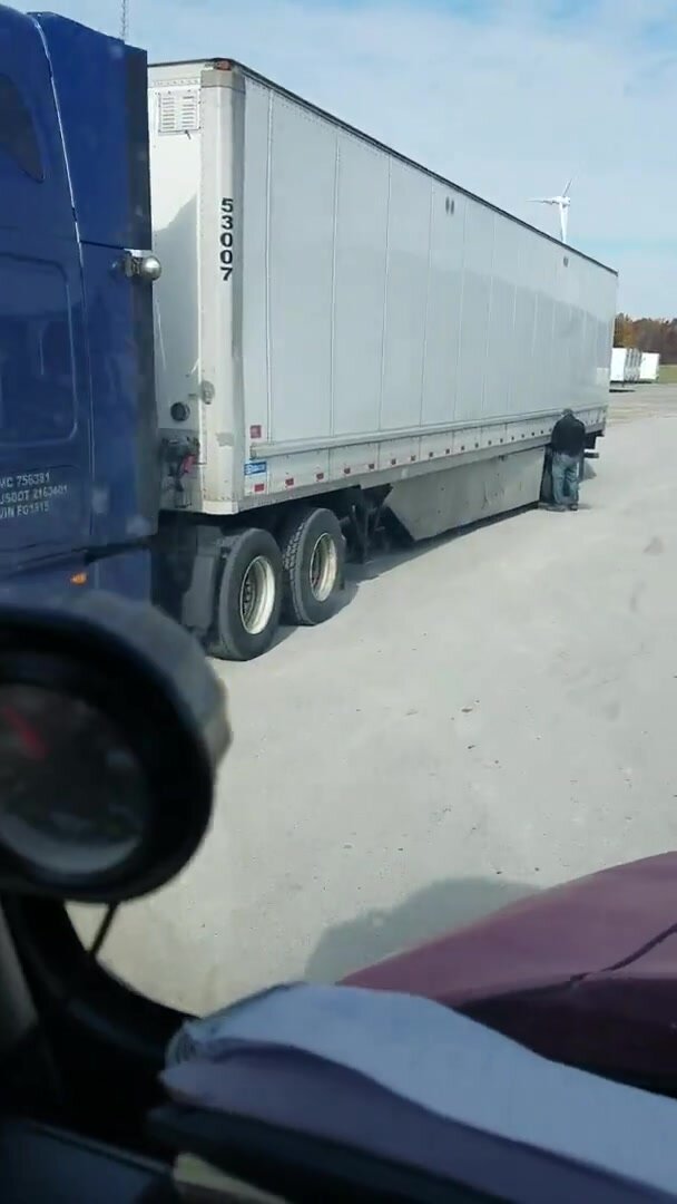 Piss on side of Truck