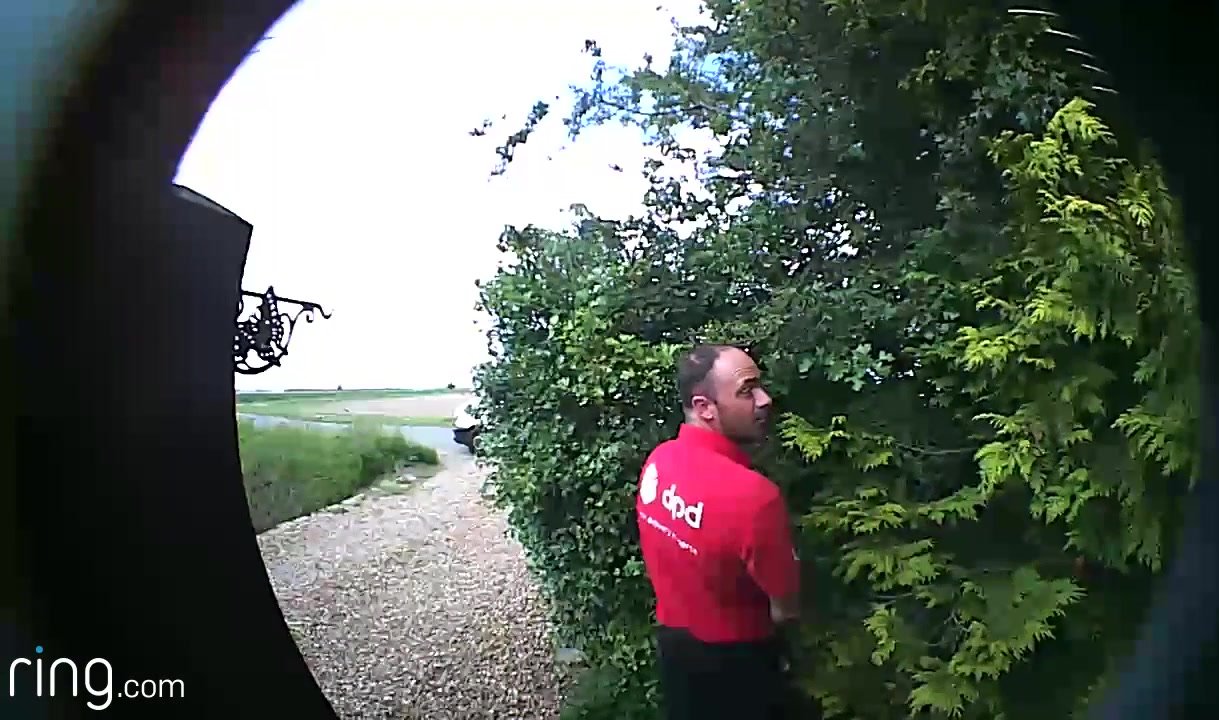 Delivery Driver Piss Caught