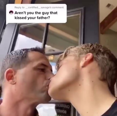 Daddy: father and son kissing - ThisVid.com