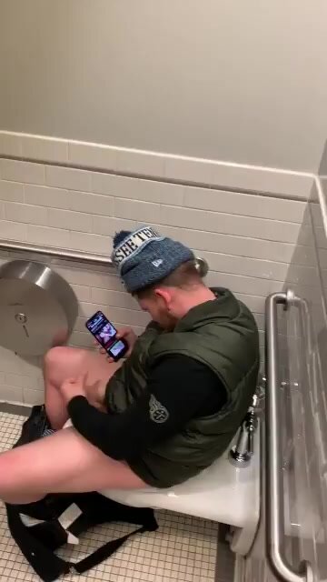 man in the toilet