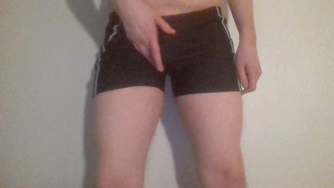 Hand in swimtrunks