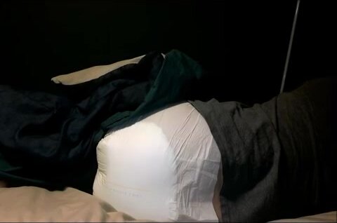 Messy Diaper in Bed - video 2