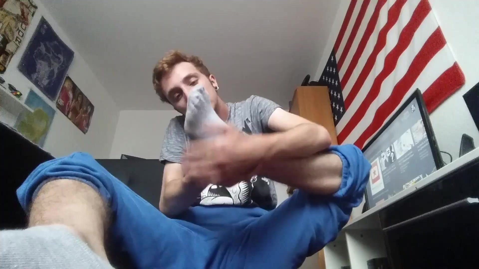 Twink shows off his feet