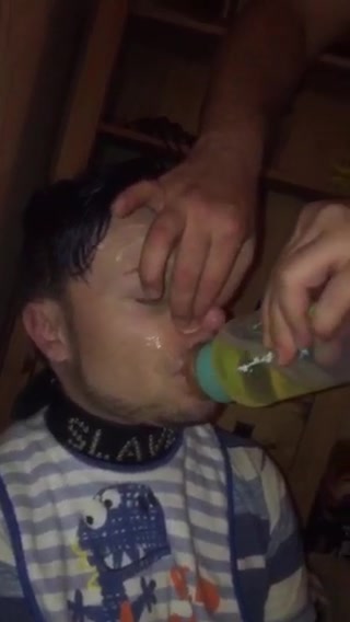 faggot bottle fed piss