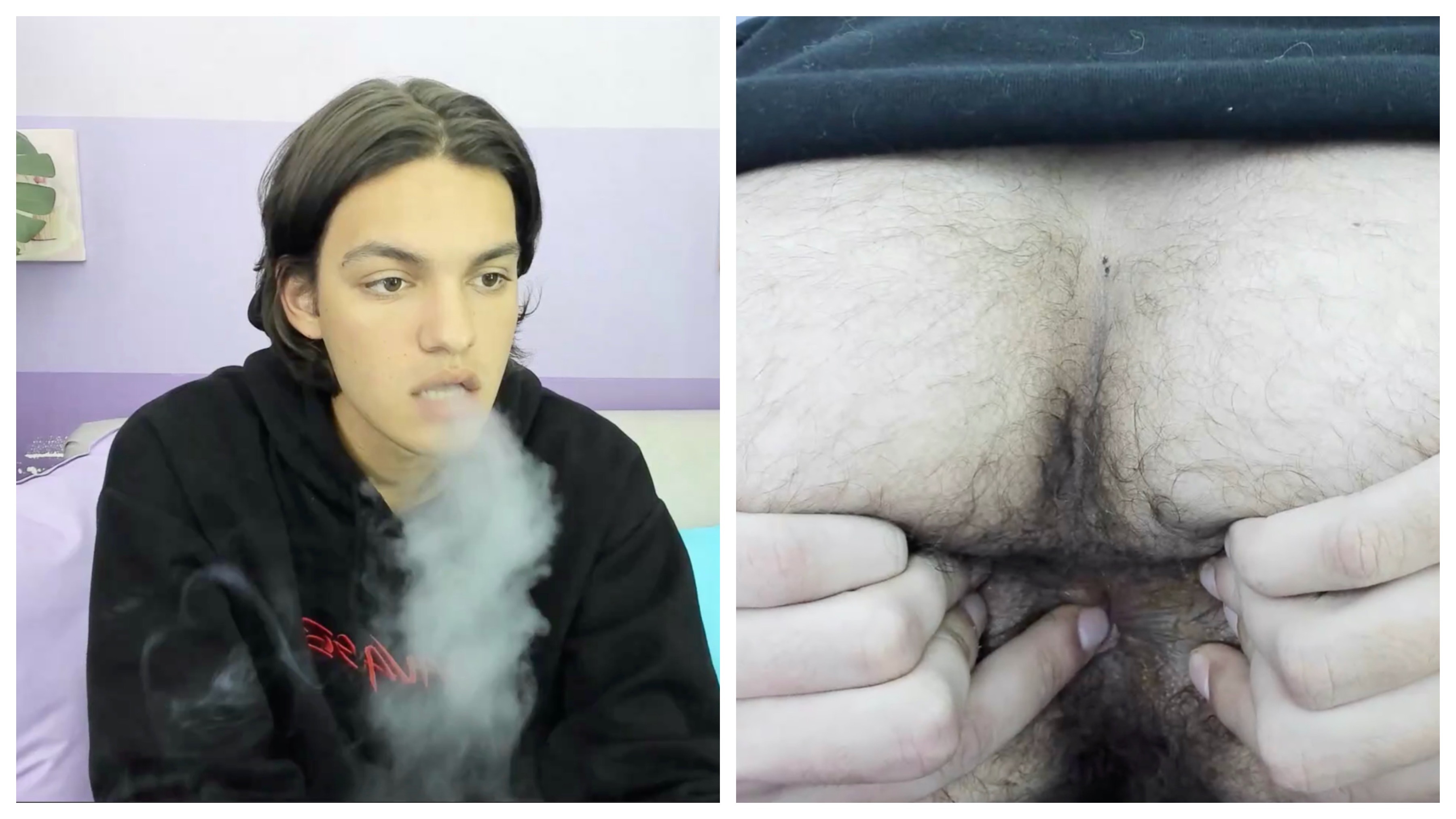 ORDERED smoking and sniffing his very dirty hole!