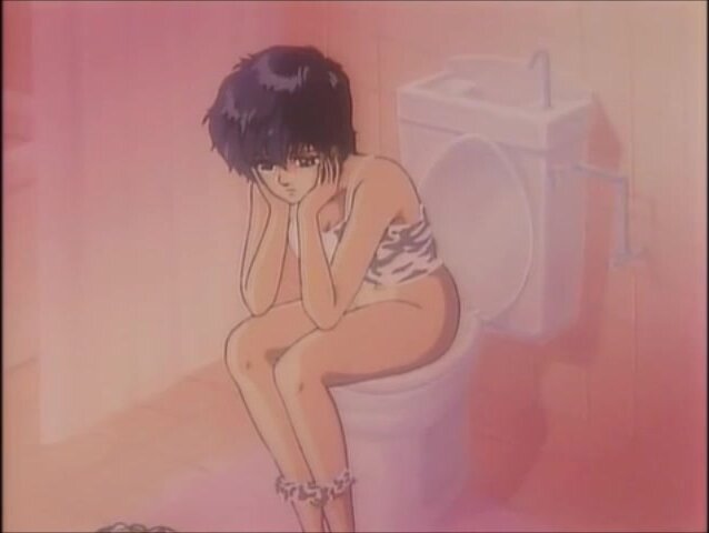 Miki on the Toilet (FART EDIT)