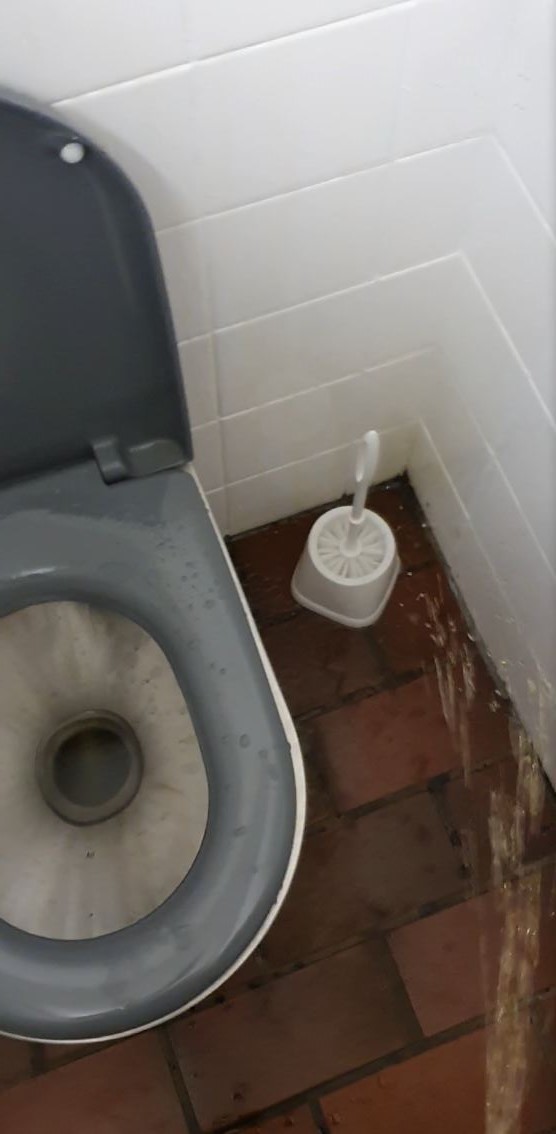 Piss all over toilet