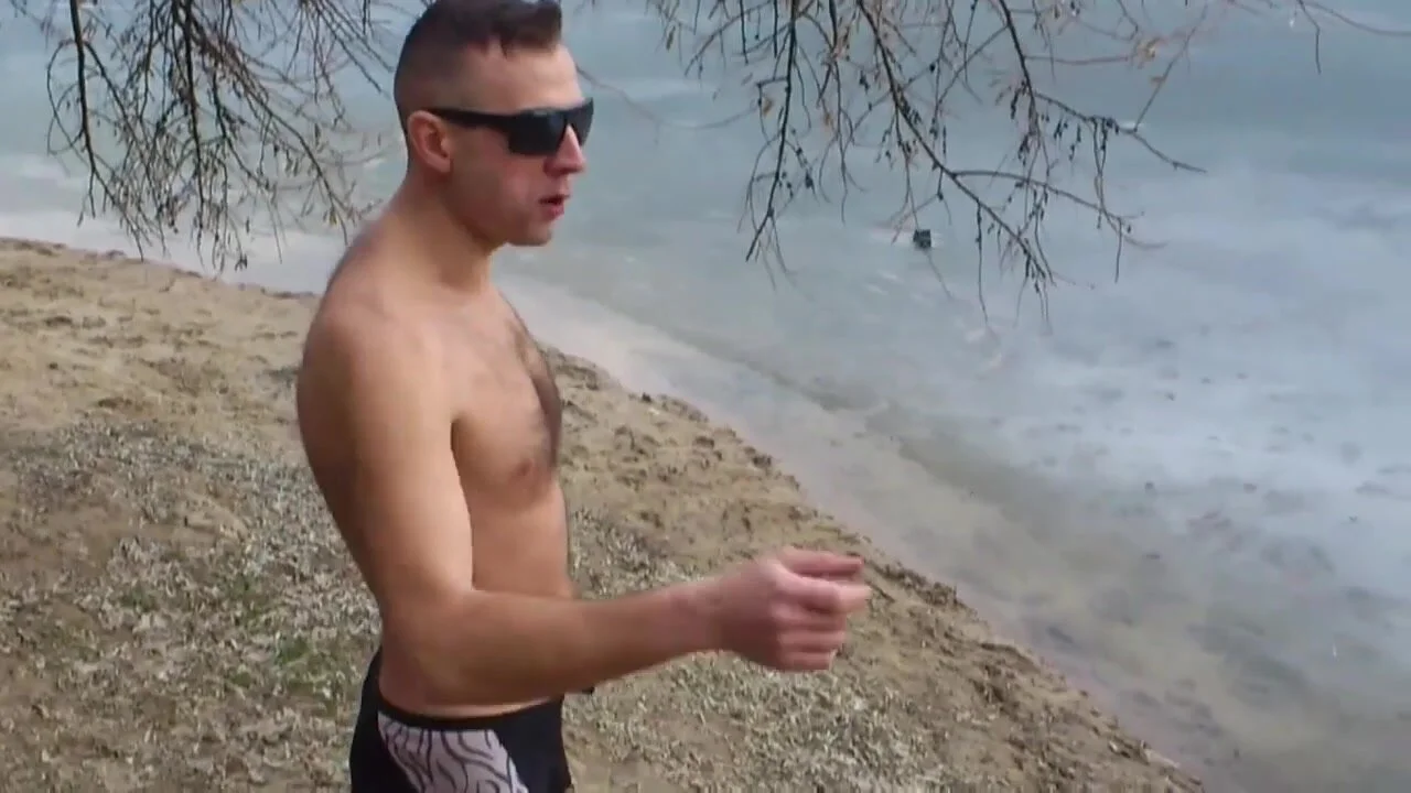 Naked ice swimming - ThisVid.com