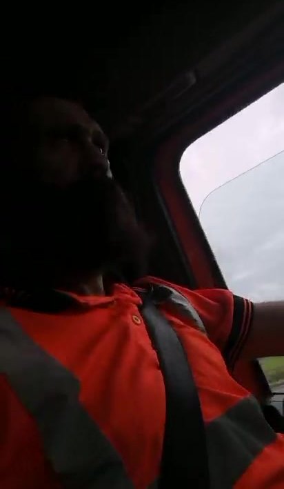 A horny British trucker