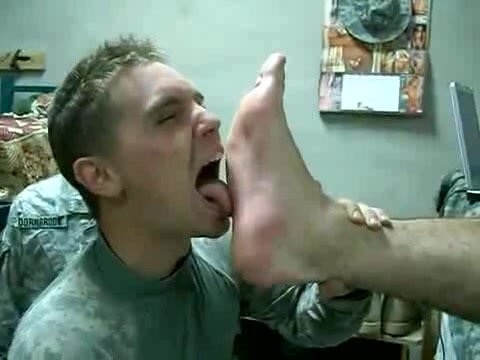American Soldier Eats Buddy's Stinkin' Foot