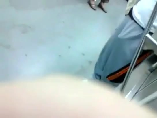 Bulge in Public on the train