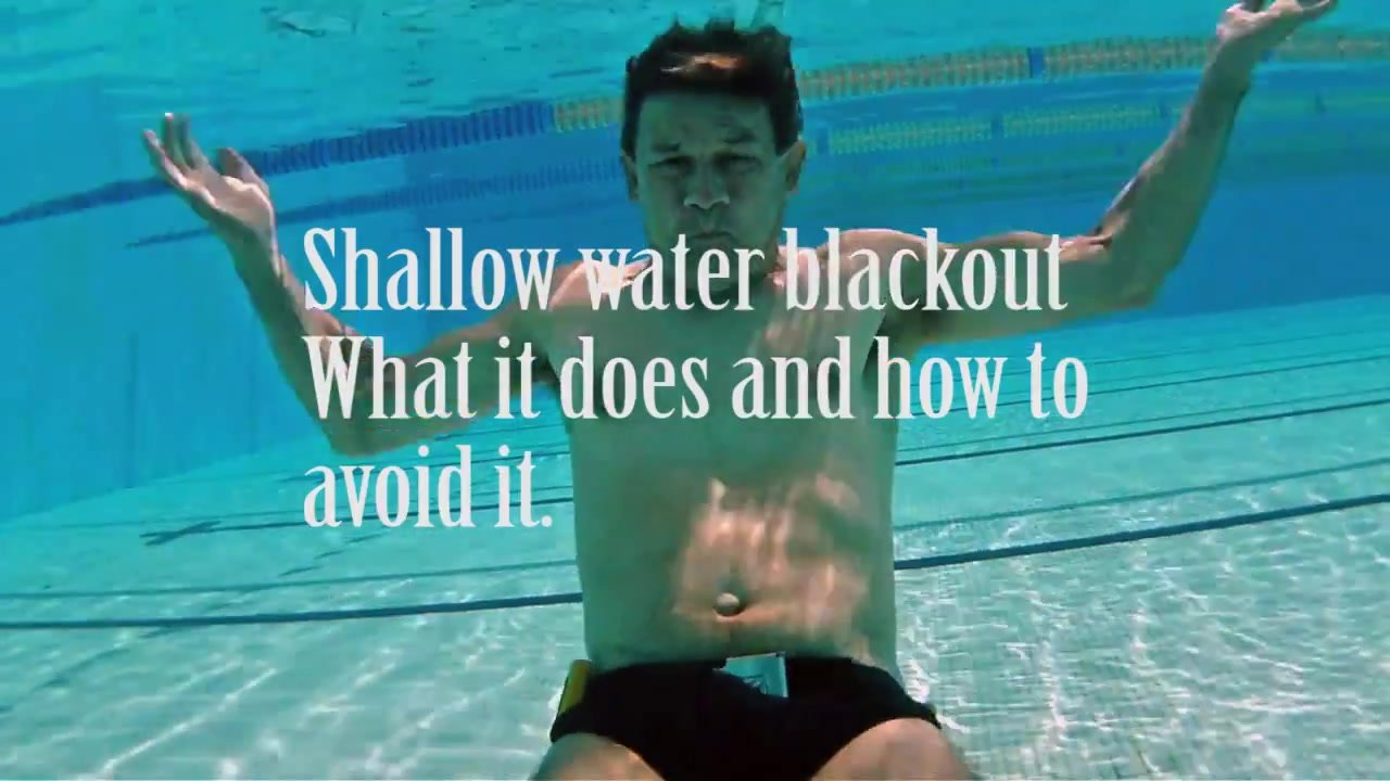 Underwater barefaced blackout and drowning