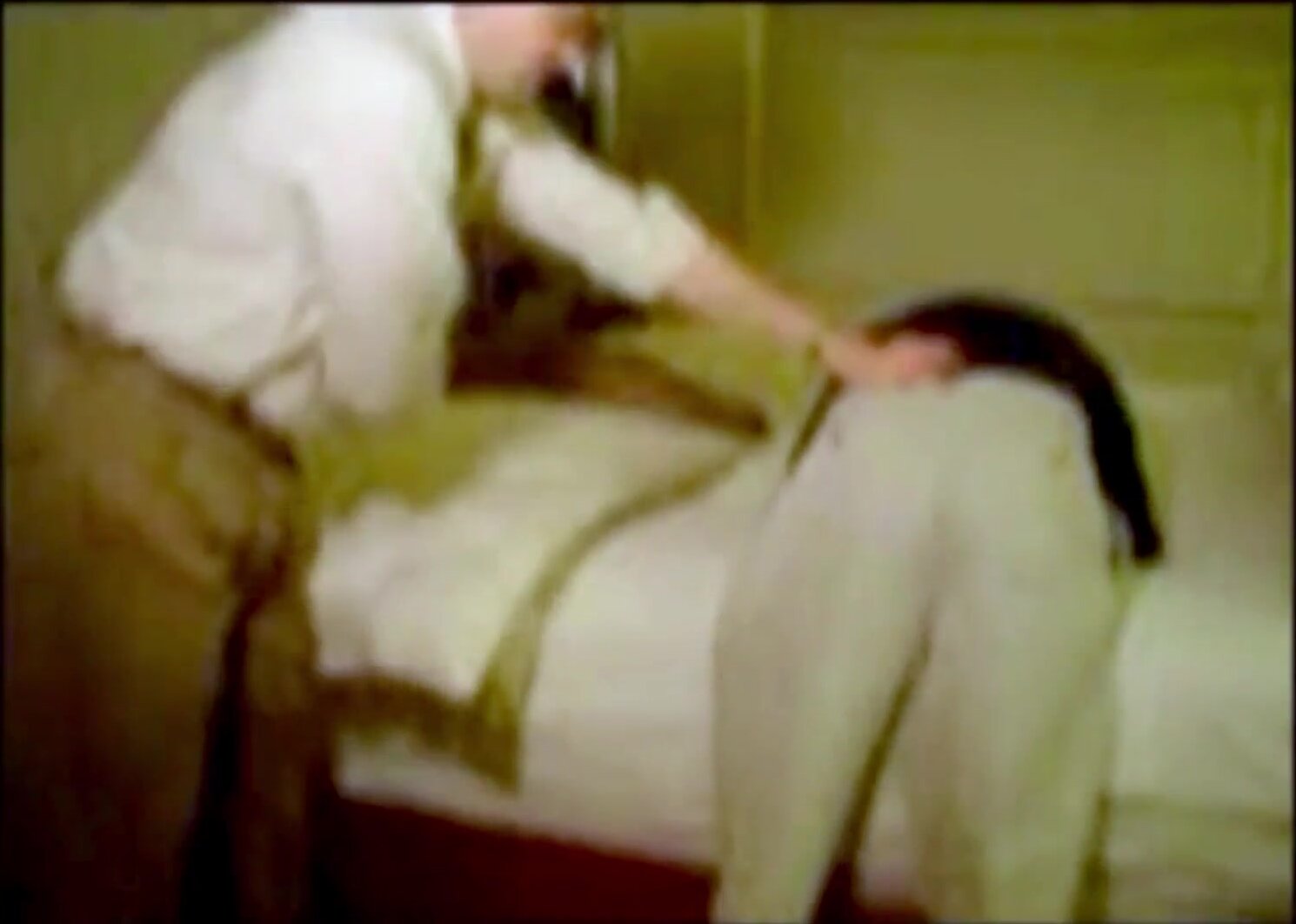 Bent Over Bed Spanking - Spanking: Belting bent over the bed - ThisVid.com