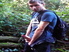 Wild young boy gets his hands on a stick