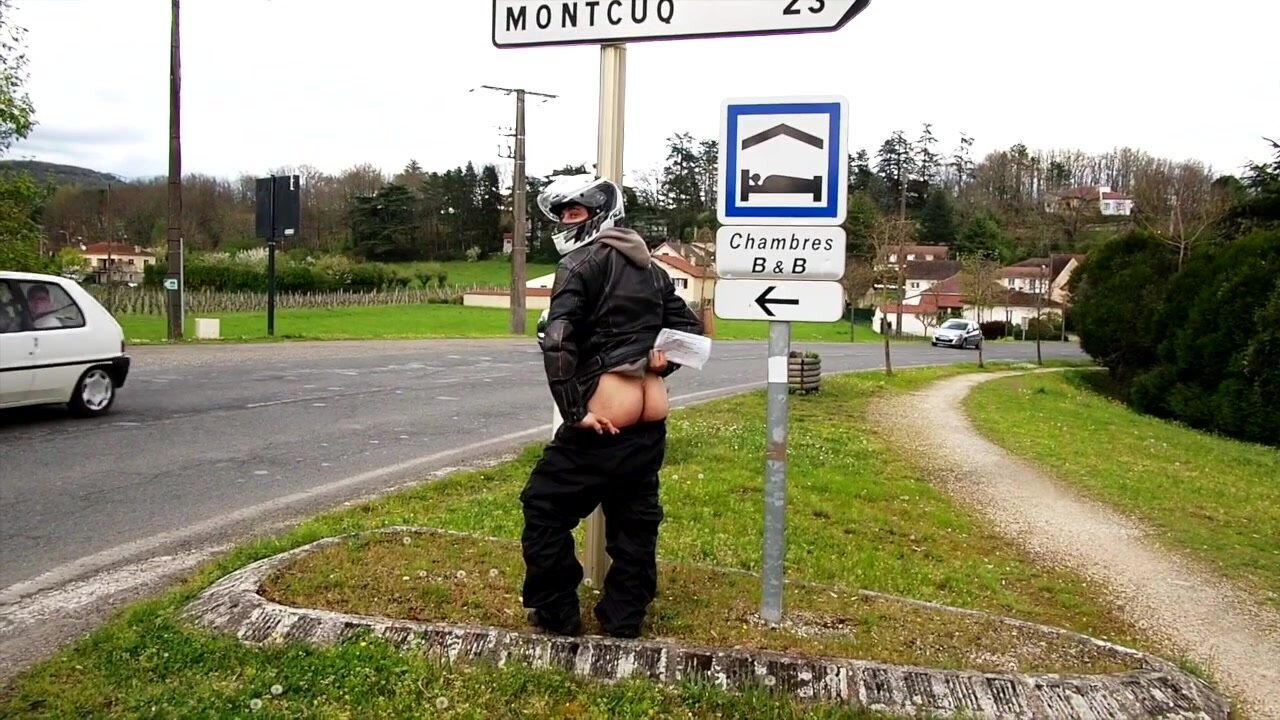 French motorcycle friends banter