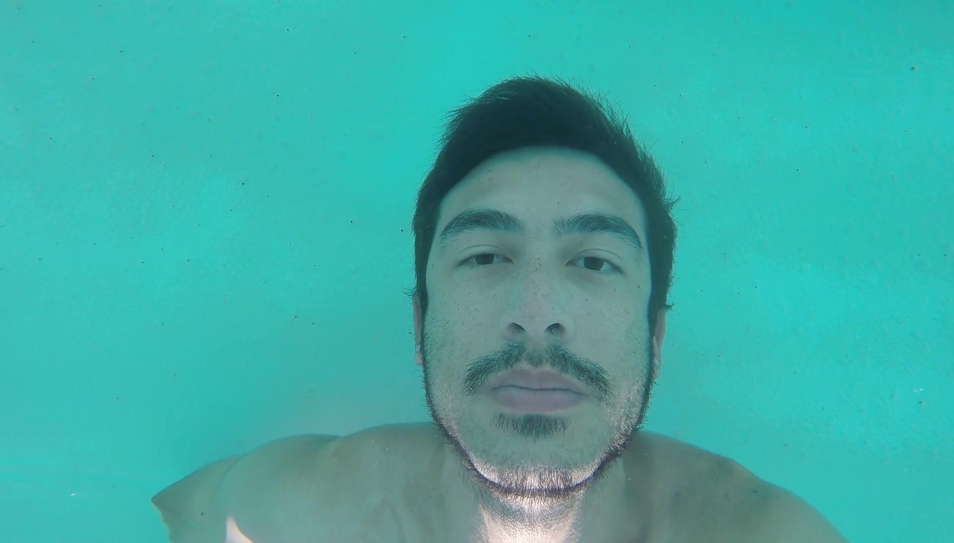 upside down underwater