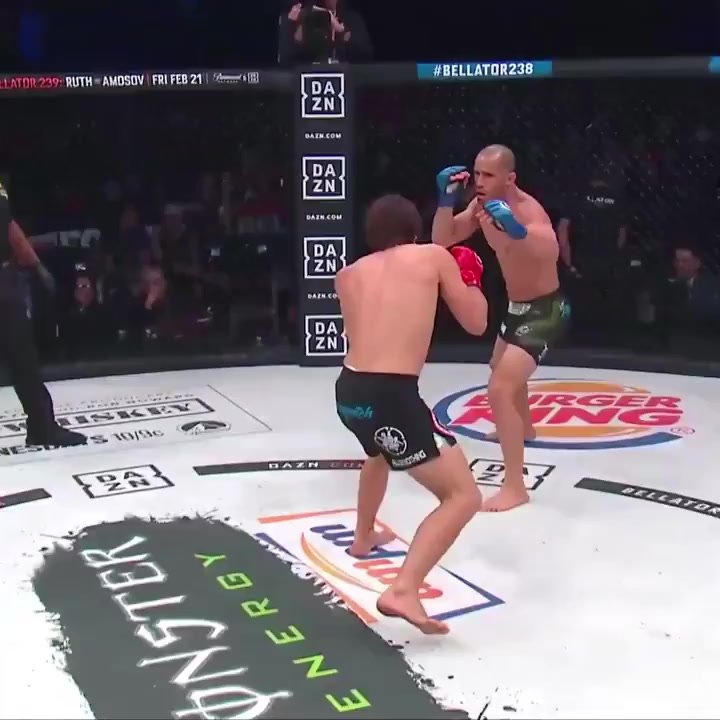 MMA Fighter  Kicks Opponent In The Face