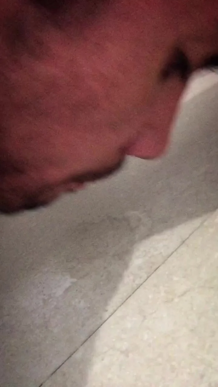 Licking Cum From The Floor