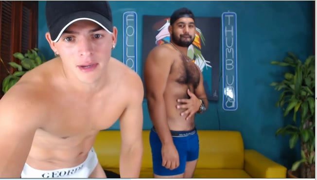 ZACH AND FRIEND DANCING ON CAM