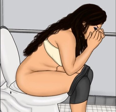 Girl pooping on toilet audio 7